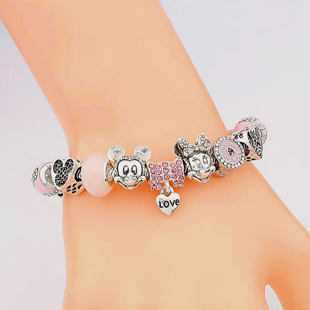 Disney Mickey & Minnie Mouse Charm Bracelet - Picture 3 of 3